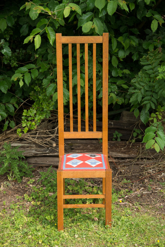 Oak High Back Chair. 3
