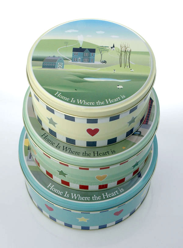 Set of three Jonathan Avery cake tins.