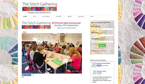 stitchgathering.co.uk website designed by Jonathan Avery